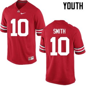 Youth Ohio State Buckeyes #10 Troy Smith Red Nike NCAA College Football Jersey Comfortable QQZ5844EQ